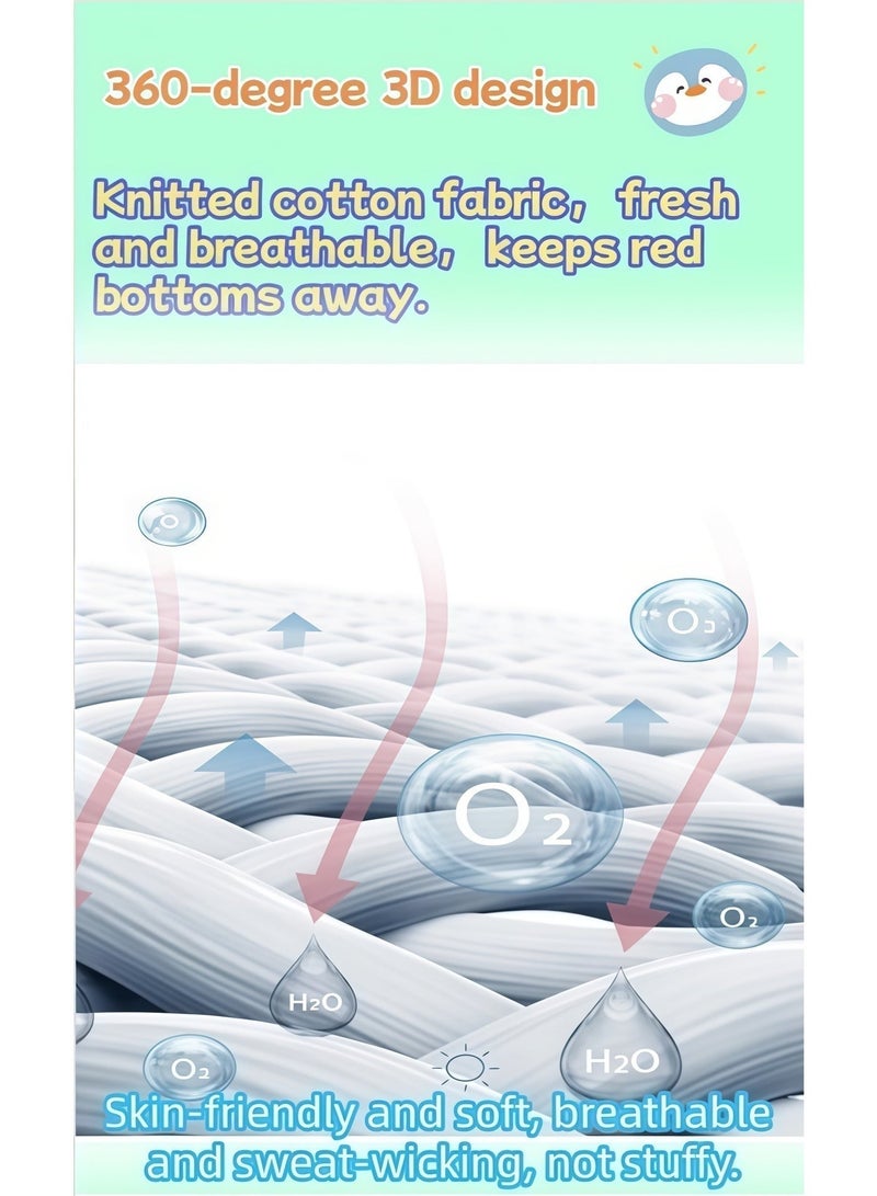 4 قطع من سراويل تدريب الأطفال على استخدام المرحاض، مصنوعة من القطن الخالص، قابلة للتهوية، مقاومة للماء، بتصميم كرتوني، مناسبة للأطفال الصغار، مانعة للتسرب، قابلة للغسل، قابلة لإعادة الاستخدام. - Image 4